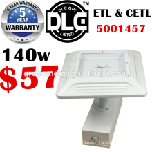 DLC ETL garage lumière utilisé parking pôles de lumière 130lm / w haute brillant anti-déflagrant efficace 347V 35w-150w canopy led lumière